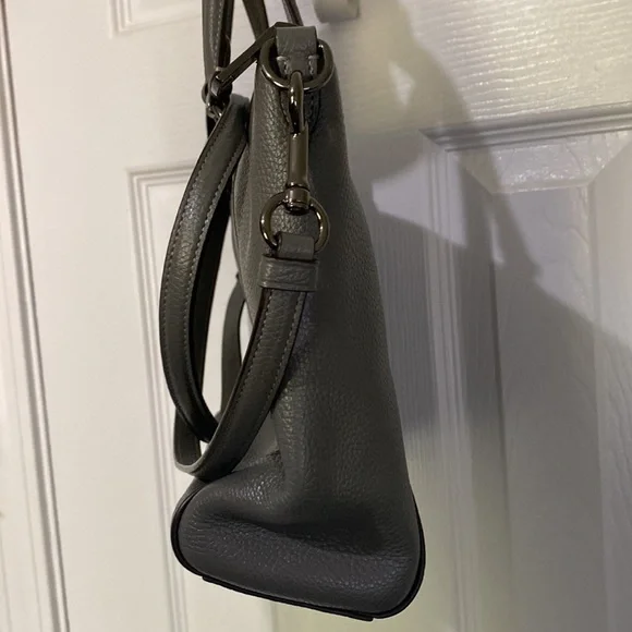 Authentic COACH Pebble Grey Prairie Satchel - Picture 8 of 14